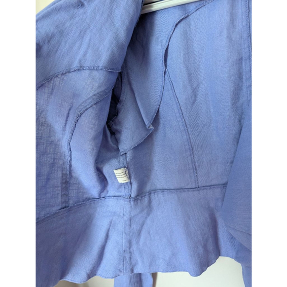 Insight Periwinkle Ramie Blazer Jacket Women's Size 8 - Picture 5 of 9